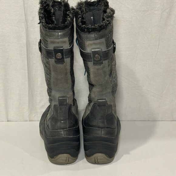 North Face Shellista Lace II Tall Waterproof Boots Women Sz 8 Gray - Picture 5 of 10